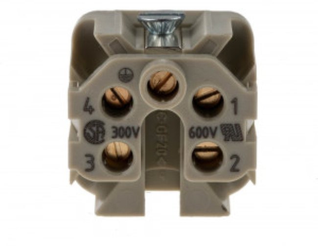09 3432 216 04, Circular Connector, M12, Socket, Straight, Poles - 4, Solder, Panel Mount