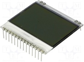 EA DOGS102N-6, Дисплей: LCD, графический, 102x64, FSTN Positive, белый, 39x38,1мм