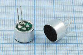 Микрофон электретный всенаправленный со штыревыми выводами 9.7x6.7мм; № 4209в микэ 9,7x 6,7\O\2P\-40