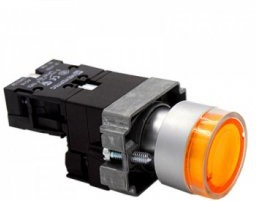 Переключатели с подсветкой LA115-A5-11XD/R желтый 220V (ANDELI)