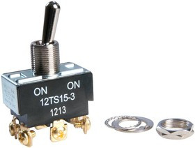 12TS15-3, SWITCH, TOGGLE, DPDT, 20A, 277V