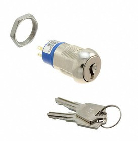 KO129B606, Keylock Switches 4A 125VAC 2A 250VAC Key Pull Pos. 1,3
