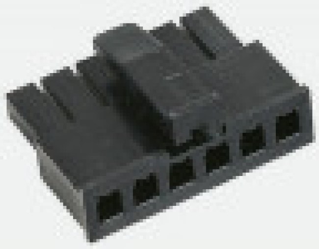 1445022-6, Conn Housing RCP 6 POS 3mm Crimp ST Cable Mount Black Tray 1445022-6, Conn Housing RCP 6 POS 3mm Crimp ST Cable Mount Black Tray