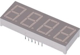 F511SURWA/S530-A3, 7-Segment LED Display ELF-511 Red 14.22mm 632nm 15mcd 2V THT Common Cathode