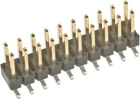 95278-101-16LF, BergStik Series Straight Surface Mount Pin Header, 16 Contact(s), 2.54mm Pitch, 2
