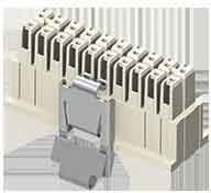 IPD1-04-S-K, IPDI Male Crimp Connector Housing, 2.54mm Pitch, 4 Way, 1 Row
