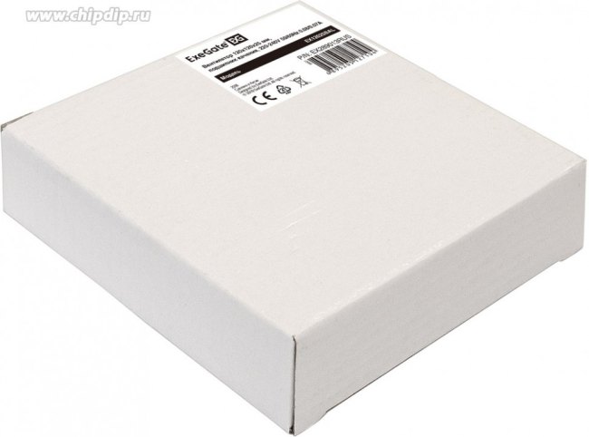 EX289013RUS, Вентилятор 220В AC ExeGate EX12025BAL (120x120x25 мм, 2-Ball (двойной шарикоподшипник, алюминиевый корпус, подводящий провод 30