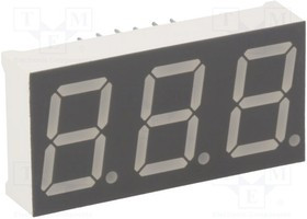 KW3-567AGB, Дисплей: LED, 7-сегментный, 14,2мм, 0,56", II.зн: 3, желто-зеленый KW3-567AGB, Дисплей: LED, 7-сегментный, 14,2мм, 0,56", II.зн: 3, желто-зеленый