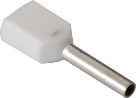 966144-1 (DTE00508), Наконечник 2 х 0.5мм² белый