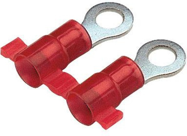 PN18-10R-3K, Ring Tongue Terminal 18-22AWG Copper Red 21.84mm Tin T/R