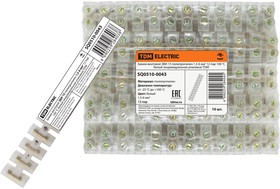 Зажим винтовой ЗВИ-15 полипропилен 1,5-6мм2 12пар 100°С белый (индивидуальная упаковка) TDM