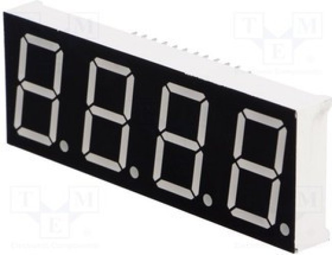 LFD080AUE-103A, Дисплей: LED, 7-сегментный, 20,32мм, 0,8", II.зн: 4, красный, 11мкд LFD080AUE-103A, Дисплей: LED, 7-сегментный, 20,32мм, 0,8", II.зн: 4, красный, 11мкд