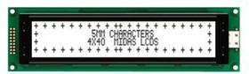 MC44005A6W-FPTLW-V2, MC44005A6W-FPTLW-V2 A Alphanumeric LCD Display White, 4 Rows by 40 Characters, Transflective