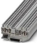 3213124, ST 1.5/S-QUATTRO Series Grey DIN Rail Terminal Block, Single-Level, Spring Clamp Termination 3213124, ST 1.5/S-QUATTRO Series Grey DIN Rail Terminal Block, Single-Level, Spring Clamp Termination