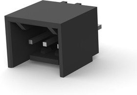 2-644861-3, Pin Header, Wire-to-Board, 2.54 мм, 1 ряд(-ов), 3 контакт(-ов), Сквозное Отверстие, MTA-100