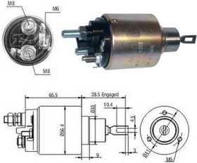 zm3479, ZM3479 Реле втягивающее\ IVECO DAILY