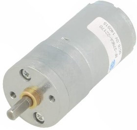 1583, Двигатель: DC, с редуктором, LP, 6ВDC, 2,4А, Ось: D профиль, 20,4: 1