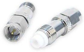 ADAPT/FMEF/SMAM, Straight 50 RF Adapter FME Socket to SMA Plug 6GHz