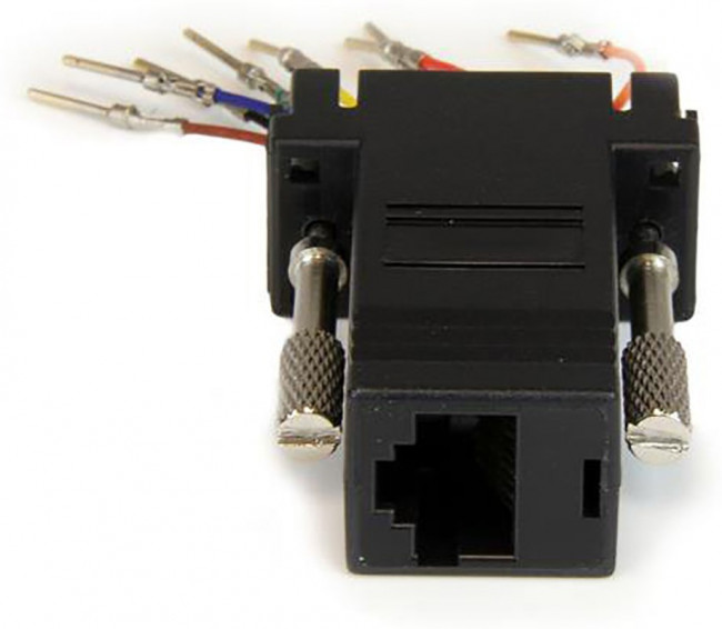GC98MF, D Sub Adapter Male 9 Way D-Sub to Female RJ45