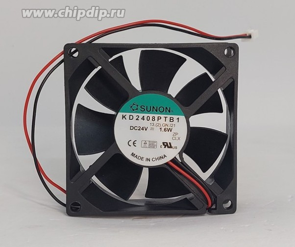 Вентилятор Sunon KD2408PTB1 DC 24v 1.6W 2pin 80x25