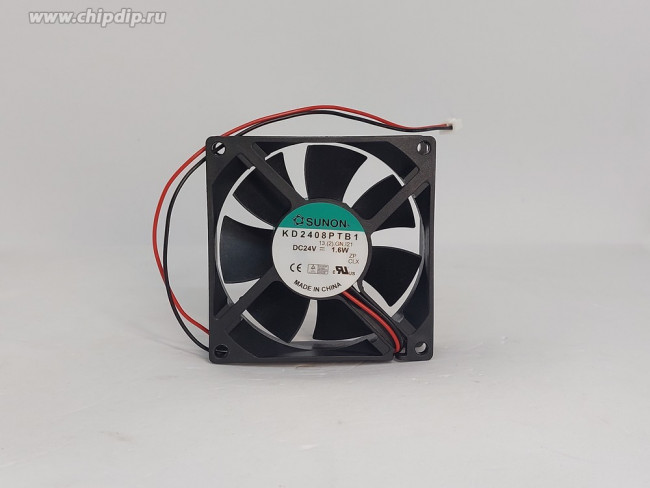 Вентилятор Sunon KD2408PTB1 DC 24v 1.6W 2pin 80x25