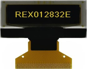 REX012832EYAP3N00000, Дисплей: OLED, графический, 1,04", 128x32, Разм: 33,4x14,5x1,65мм