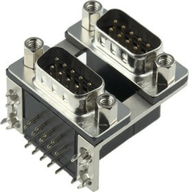 L17H2110131, D-Sub Dualport Connectors D-SUB STACKED