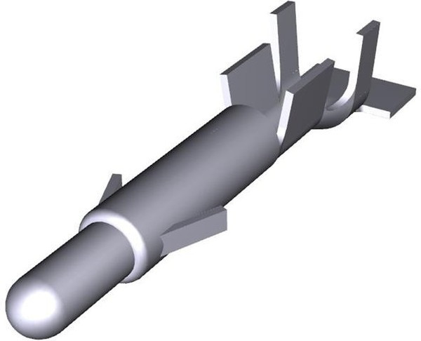 926894-1, Контакт-штекер 3.3мм для разъема Universal MATE-N-LOK, провод 0.5-2.1мм² (Brass)