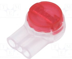 UR2 80611327596, Быстрый соединитель; Scotchlok; IDC; 19AWG 26AWG; красный