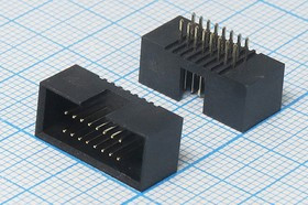 Разъем (IDC) BH1,27-16 вилка, шаг P1.27x2.54, контакты 16P, на плату, BH1.27-16