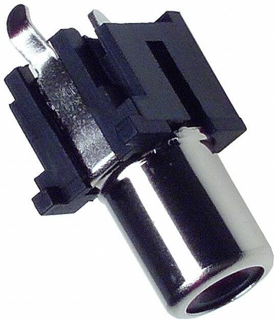 RCJ-051, RCA Phono Connectors RCA jack, 1P, rt, through hole, BK