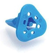 AW3S-1939, WEDGELOCK, 3POS, THERMOPLASTIC, BLUE