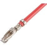 217501-2105, Rectangular Cable Assemblies Pre-Crimped Lead 450mm , 26 AWG, Red