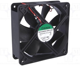 EEC0382B2-A99, Вентилятор осевой, 24В DC, 120x120x38мм, подшипник качения, 197,2куб.м/ч, 44дБА