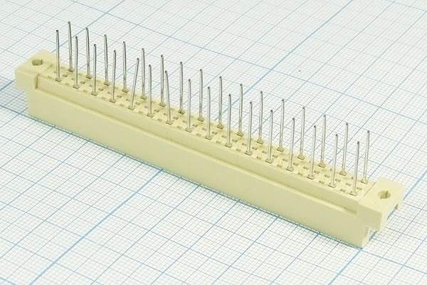 Разъем (прямоугольный соединитель) DIN41612 вилка, шаг P5,08, контакты 96P[A+C], на плату