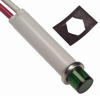 2191L5-6V, LED Panel Mount Indicators GREEN DIFFUSED 5/16" MOUNTING HOLE