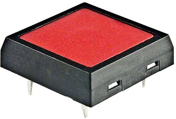 JF15SP1C, Тактильная кнопка, Серия JF, Top Actuated, Сквозное Отверстие, Square Button, 300 гс