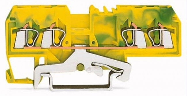 280-677, Клеммная колодка на DIN рейку, 4 вывод(-ов), 28 AWG, 12 AWG, 2.5 мм², Зажим