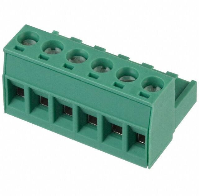 1754520, Pluggable Terminal Blocks 6 Pos 5mm pitch Plug 24-12 AWG Screw