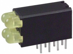 569-0103-333F, LED Circuit Board Indicators YELLOW DIFFUSED