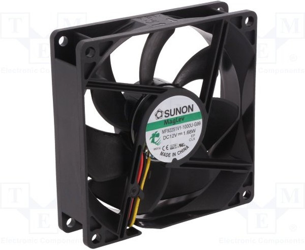 MF92251V1-1000U-G99, Вентилятор осевой, 12В DC, 92x92x25мм, подшипник Vapo, 87,04куб.м/ч, 34дБА MF92251V1-1000U-G99, Вентилятор осевой, 12В DC, 92x92x25мм, подшипник Vapo, 87,04куб.м/ч, 34дБА