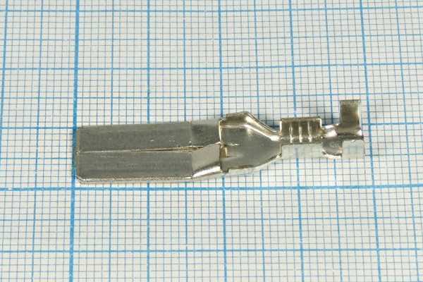 Клемма вилка, 9,5x0,8, 2,5-6мм2, латунь луженая