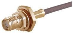 24_SMA-50-2-13/111_NH, RF Connectors / Coaxial Connectors SMA straight bulkhead cable jack(f)