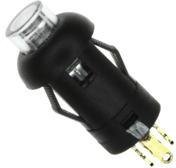 LP1OA1AG, Кнопочный переключатель, SPST, Выкл.-(Вкл.), Круглый