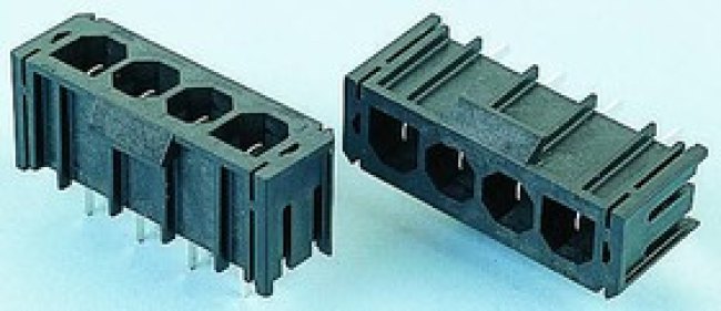 43160-2105, Sabre Series Straight Through Hole PCB Header, 5 Contact(s), 7.5mm Pitch, 1 Row(s), Shrouded