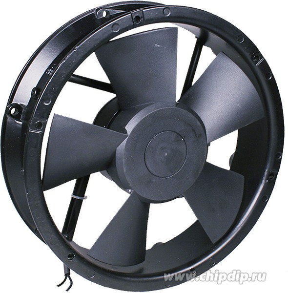 G22060HA2BL, вентилятор 220В D=222мм глубина 60мм подшипник качения провода