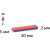 Неодимовый магнит прямоугольник 20х6х2 мм, черный, 16шт. Forceberg