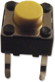 SKHHCRA010, Тактильная кнопка, SKHH, Top Actuated, Сквозное Отверстие, Round Button, 510 гс, 50мA при 12В DC