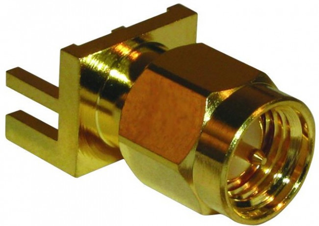 132366-10, RF Connectors / Coaxial Connectors SMA END LAUNCH PLG RCP .062 PC