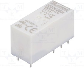 HR302CD024, Реле: электромагнитное, DPDT, Uобмотки: 24ВDC, 8A/250ВAC, 8A